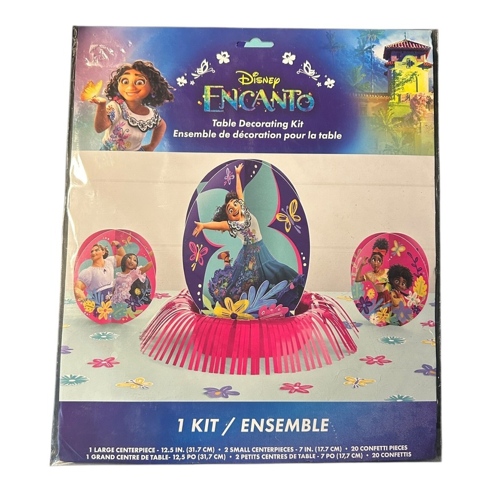 Disney's Encanto Table 3 Centerpieces Decorating Kit 20 Confetti Birthday Party